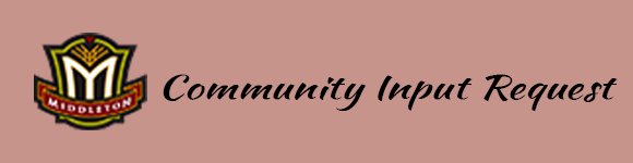 Community Input Request Banner