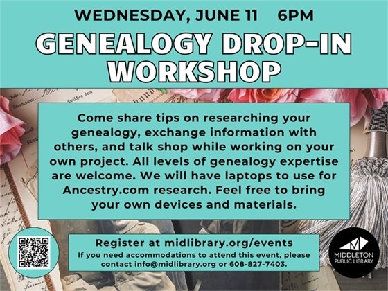 Genealogy Drop-In Workshop