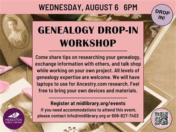 Genealogy Drop-In Workshop
