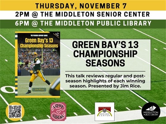 Green Bay's 13 Championship Seasons