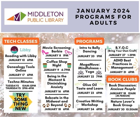 January Programs for Adults