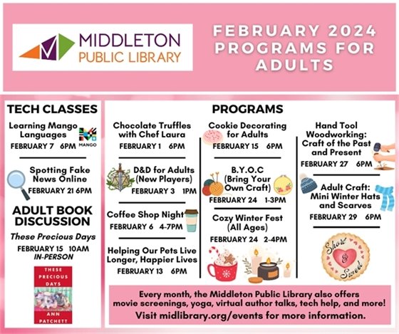February Programs for Adults