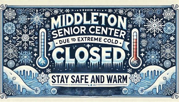 Senior Center Closed - COLD banner