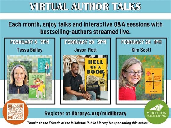 February Virtual Author Talks
