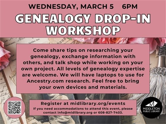 Genealogy Drop-In Workshop