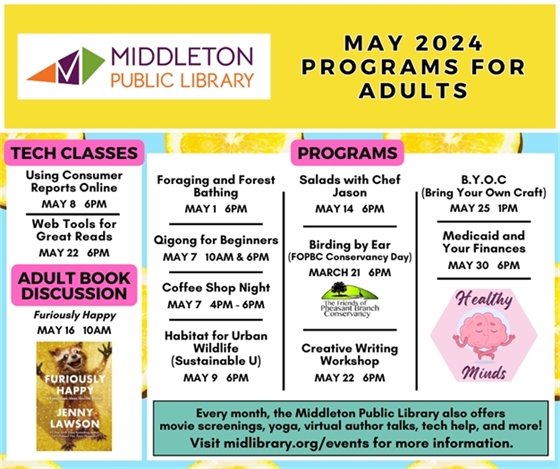 May Programs for Adults