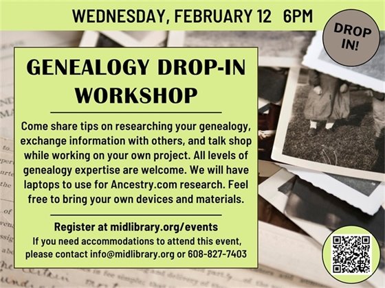 Genealogy Drop-in Workshop