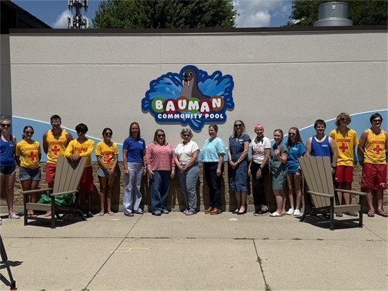 New Pool Sign Dedication